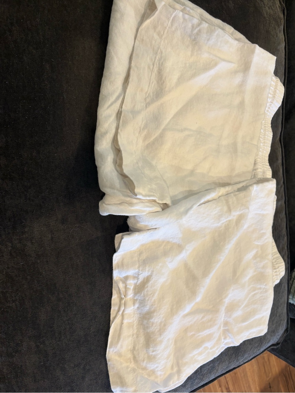 Athleta White Linen-Blend Wide Leg Pants - Picture 7 of 8